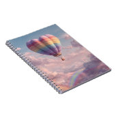 Pastel Heart Balloon Sunset Rainbow Notitieboek (Rechterzijde)