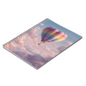 Pastel Heart Balloon Sunset Rainbow Notitieboek (Linkerzijde)