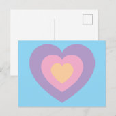 pastel heart briefkaart (Voorkant / Achterkant)