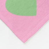 Pastel Heart Checkerboard Couple's Photo Gift Fleece Deken (Hoek)