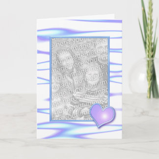 Pastel Heart Design (foto lijst) Kaart