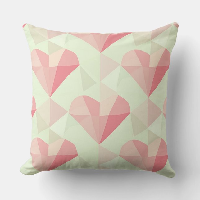 Pastel Heart Harmony Cushion Kussen (Voorkant)