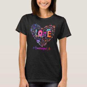 Pastel Heart Love Housekeeper Medical Tools Stetho T-shirt