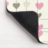 Pastel heart Mousepad Muismat (Hoek)