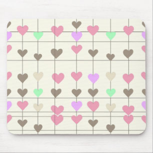 Pastel heart Mousepad Muismat