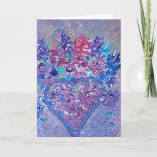 Pastel Heart Note Kaart (Voorkant)