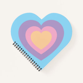 pastel heart notebook notitieboek