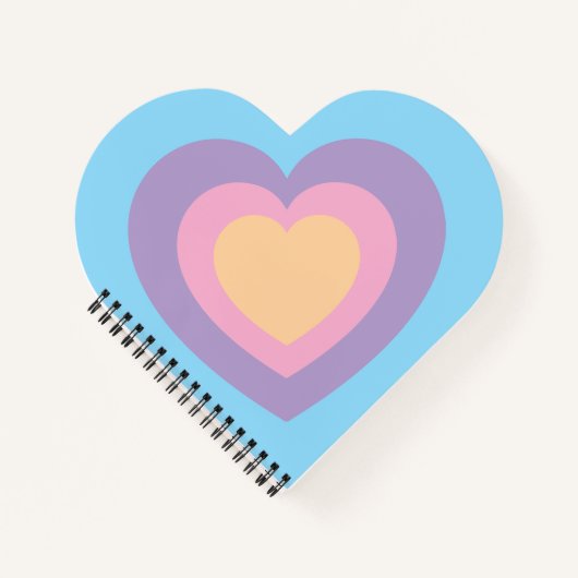 pastel heart notebook notitieboek (Voorkant)