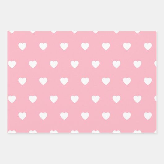Pastel Heart Pattern Inpakpapier Vel (Voorkant 2)