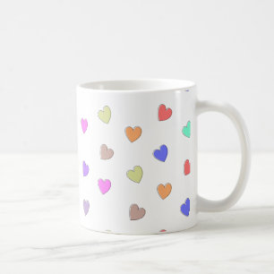 Pastel Heart-vormpatroon Koffiemok