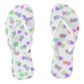 Pastel Heart-vormpatroon Teenslippers (Voetbed)