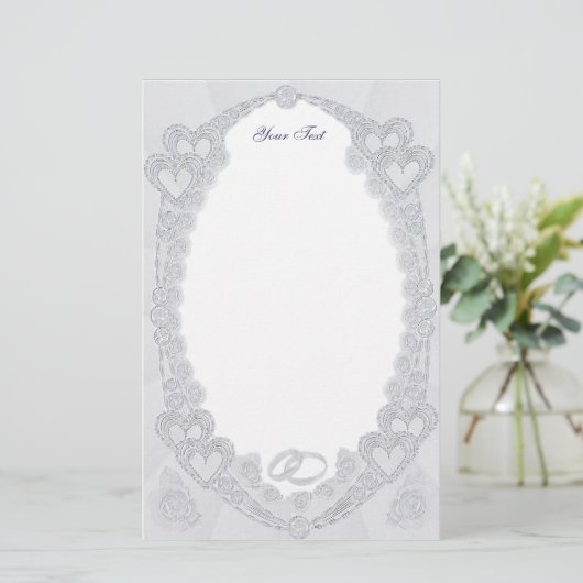 Pastel Hearts briefpapier (Staand voorkant)