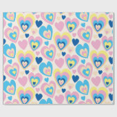 Pastel Hearts. Cadeaupapier (Vlak)