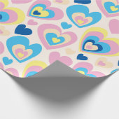 Pastel Hearts. Cadeaupapier (Hoek)