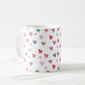 Pastel Hearts Full Wrap Koffiemok (Voorkant links)