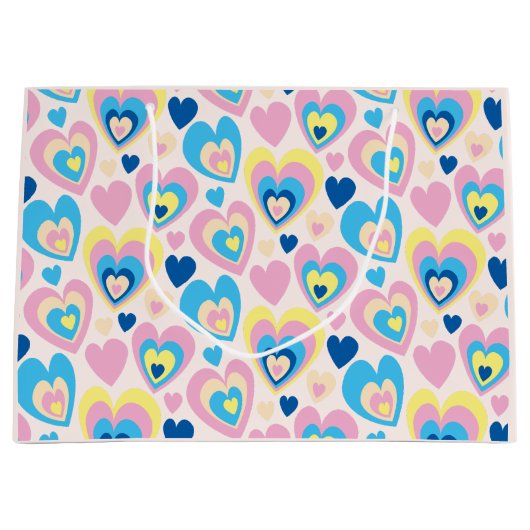 Pastel Hearts. Groot Cadeauzakje (Voorkant)