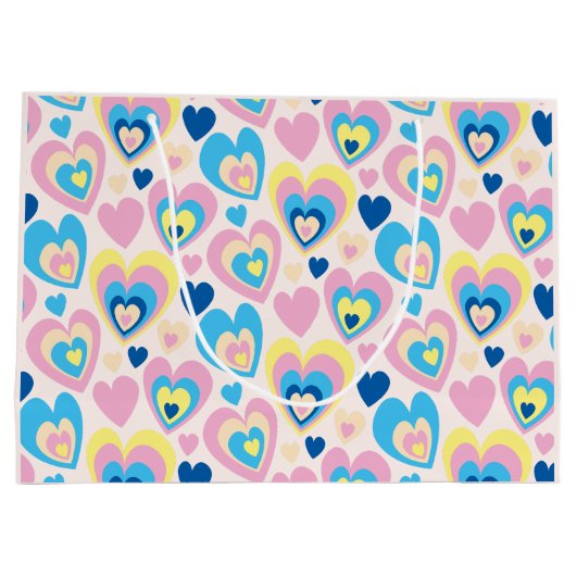 Pastel Hearts. Groot Cadeauzakje (Achterkant)