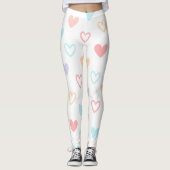 Pastel Hearts Leggings (Voorkant)