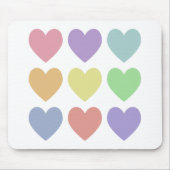 Pastel Hearts Muismat (Voorkant)