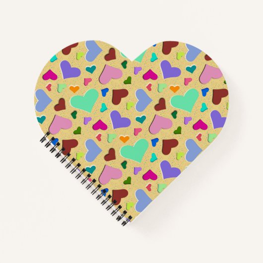 Pastel Hearts-Notitieboek Notitieboek (Voorkant)