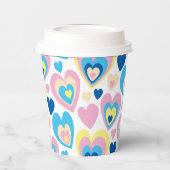 Pastel Hearts. Papieren Bekers (Links)