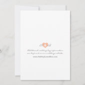 Pastel Hearts Pattern Weddenschap Kaart (Achterkant)