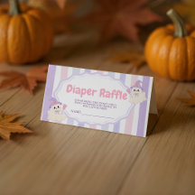 Pastel Heks Geest Luiers Biljet voor de Tombola