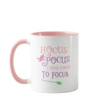 Pastel Heks Hocus Pocus Halloween Koffie Citaat