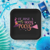 Pastel Heks Hocus Pocus Halloween Pet Broomstick Papieren Bordje (Feest)