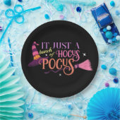 Pastel Heks Hocus Pocus Halloween Pet Broomstick Papieren Bordje (Feest)