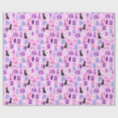 Pastel heks patroon cadeaupapier (Vlak)