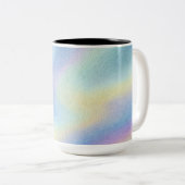 Pastel Hemel Drift Tweekleurige Koffiemok (Voorkant rechts)