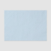 Pastel Hemelblauw Witte Strepen Tissuepapier (Voorkant)