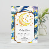 Pastel hemels hemels Baby shower Kaart (Staand voorkant)