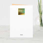 Pastel Herfst Bloemen Thanksgiving Kaart (Achterkant)