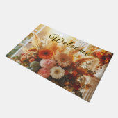 Pastel Herfst Flowers Welcome Mat (Schuin)
