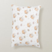 Pastel herfst Moppige katten Accent Kussen (Achterkant (Verticaal))