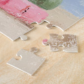 Pastel Herfst Pompoenen op Boeken Wall Art Legpuzzel (Zijkant)