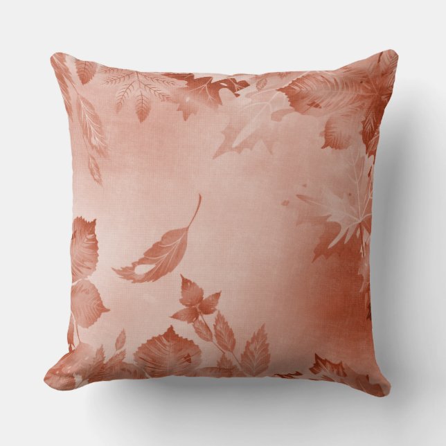 PASTEL HERFST RODE BLADEREN KUSSEN (Voorkant)