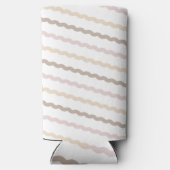 Pastel herfstkleuren seltzer blikjeskoeler (Achterkant)