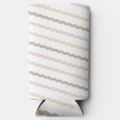 Pastel herfstkleuren seltzer blikjeskoeler (Voorkant)