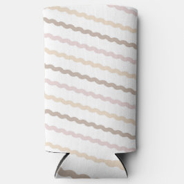 Pastel herfstkleuren seltzer blikjeskoeler