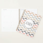 Pastel Herringbone Monogram Planner (Display)