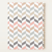 Pastel Herringbone Monogram Planner (Achterkant)