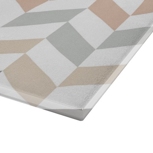 Pastel Herringbone Monogram Snijplank (Hoek)