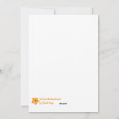 Pastel Hibiscus Feestdagenkaart (Achterkant)