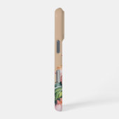 Pastel hibiscus watercolor iPhone hoesje (Rechterkant)