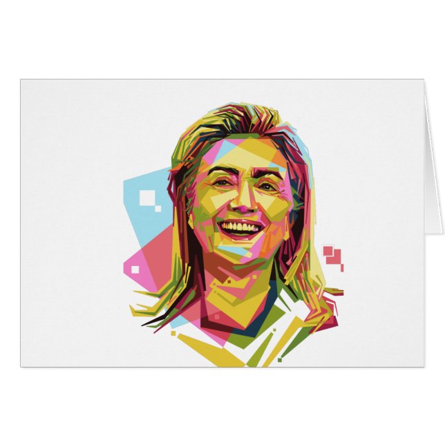 pastel Hillary Clinton (Voorkant Horizontaal)