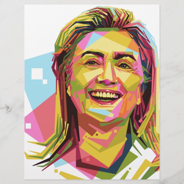 pastel Hillary Clinton (Voorkant)