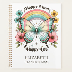 Pastel Hippie "Happy Mind Happy Life" Planner